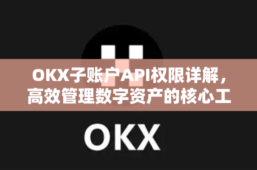 OKX子账户API权限详解，高效管理数字资产的核心工具